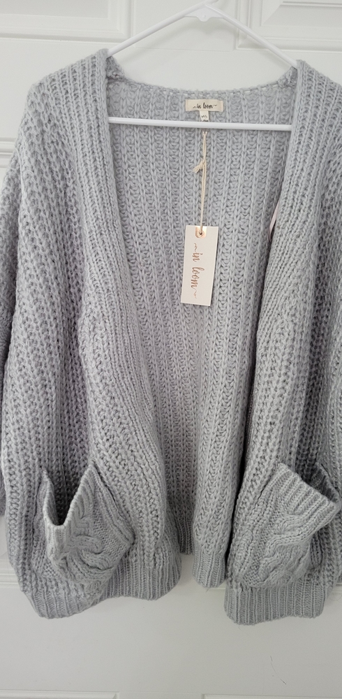 Chunky cable knit cardigan